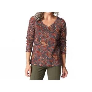 NEW HABITAT easy v--neck tee in wine